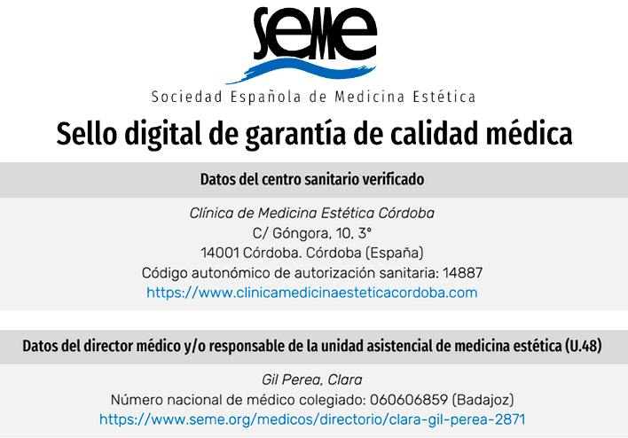 Sello digital de garantía de calidad médica del SEME Clara Gil Perea